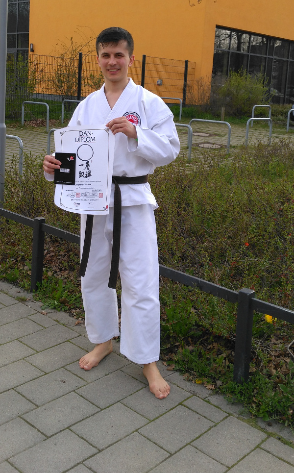 Karate Meister Andreas Lebedew