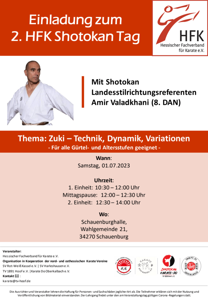 Karate Shotokan Tag in Nordhessen am 1. Juli 2023