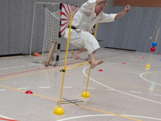 Sprung im Kinderparkour